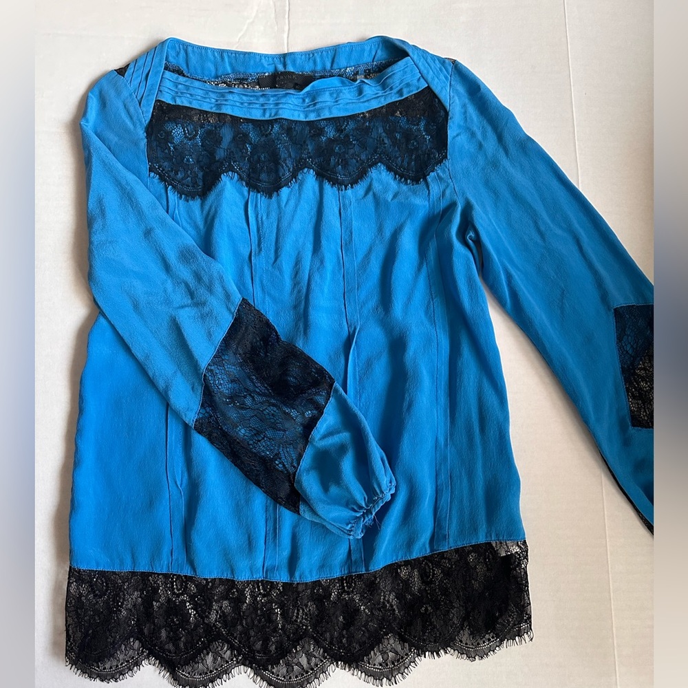 Arya K semi sheer blouse size S